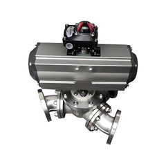 Pneumatic Y - Type Three - Way Ball Valve (135°) - Bavolr