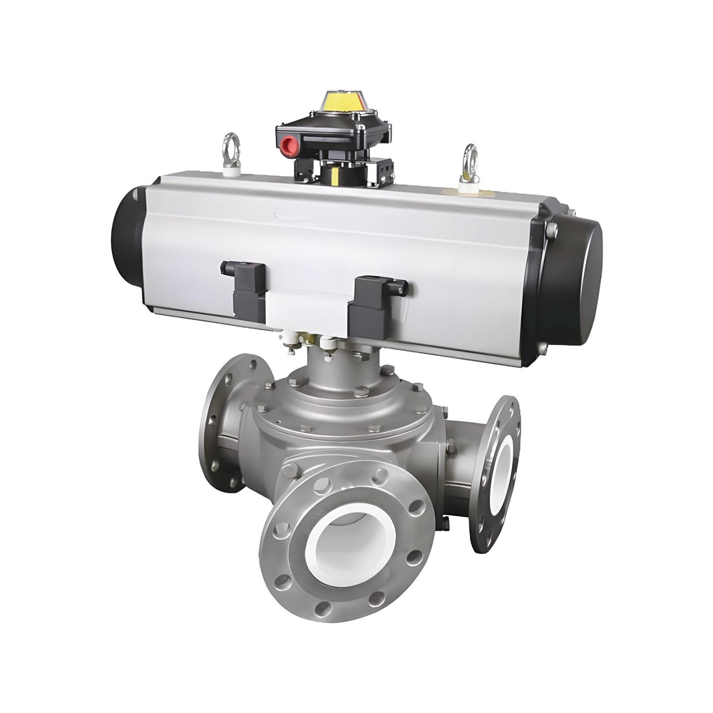#Ceramic-Lined Y-Type Three-Way Ball Valve# - #Bavolr#