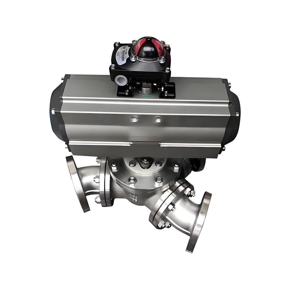 Pneumatic Y - Type Three - Way Ball Valve (135°) - Bavolr