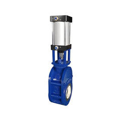 Thin - Type Pneumatic Ceramic Double Gate Valve - Bavolr