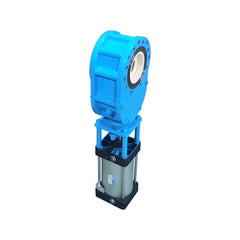 Thin - Type Pneumatic Ceramic Double Gate Valve - Bavolr